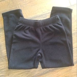 Unisex black fleece pant - Size 7/8